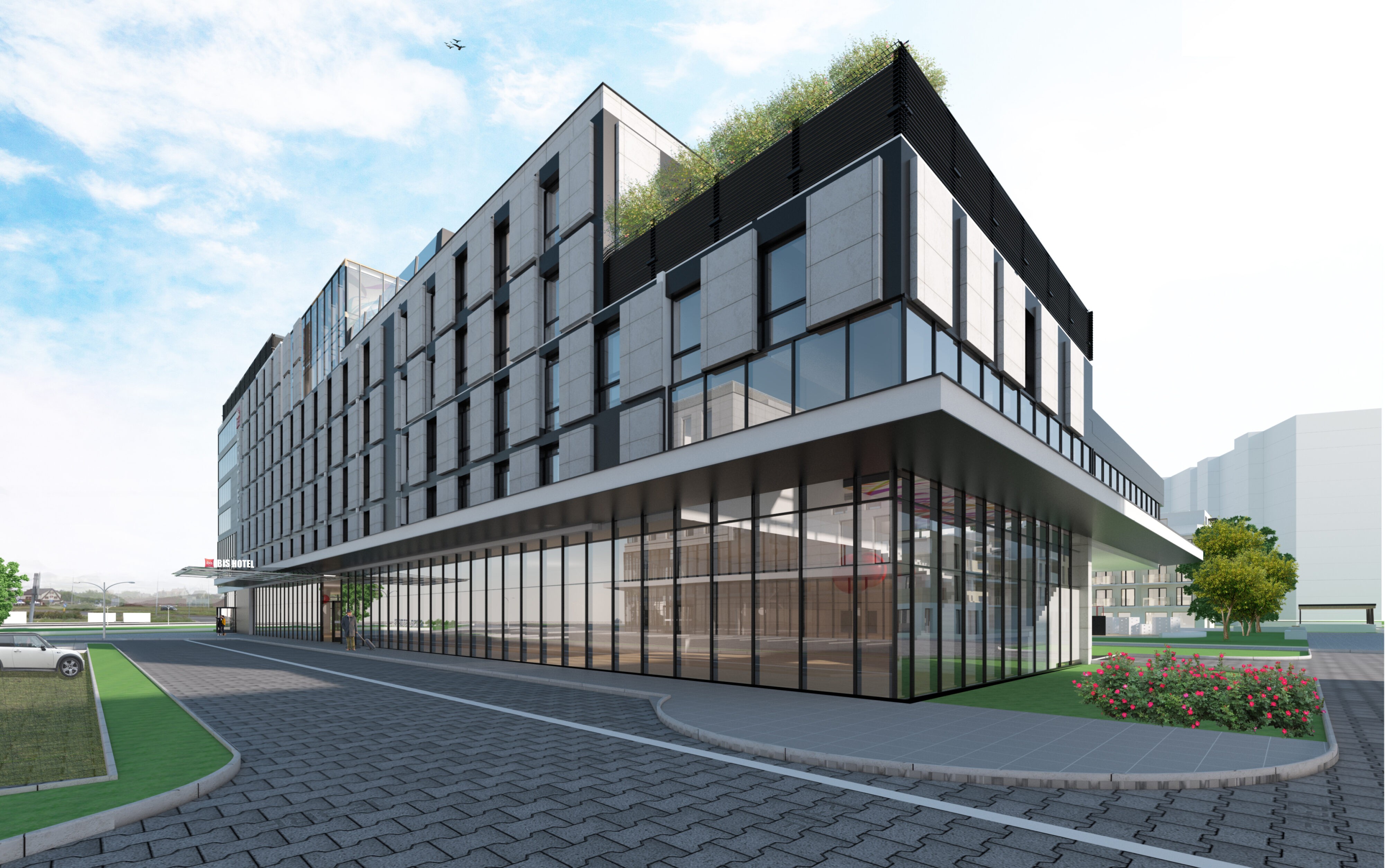 Zespół zabudowy Hotelowej , Biurowej i Mieszkaniowej Reda w szczecinie - Projekt Koncepcyjny